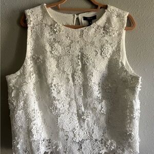 Aqua Floral Lace crop top